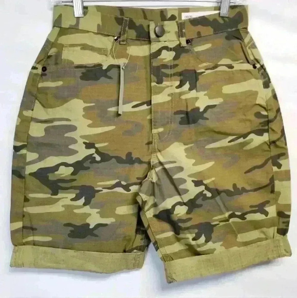 ASOS Pants - Women's ASOS Denim Camo Shorts Size US 6 UK 10